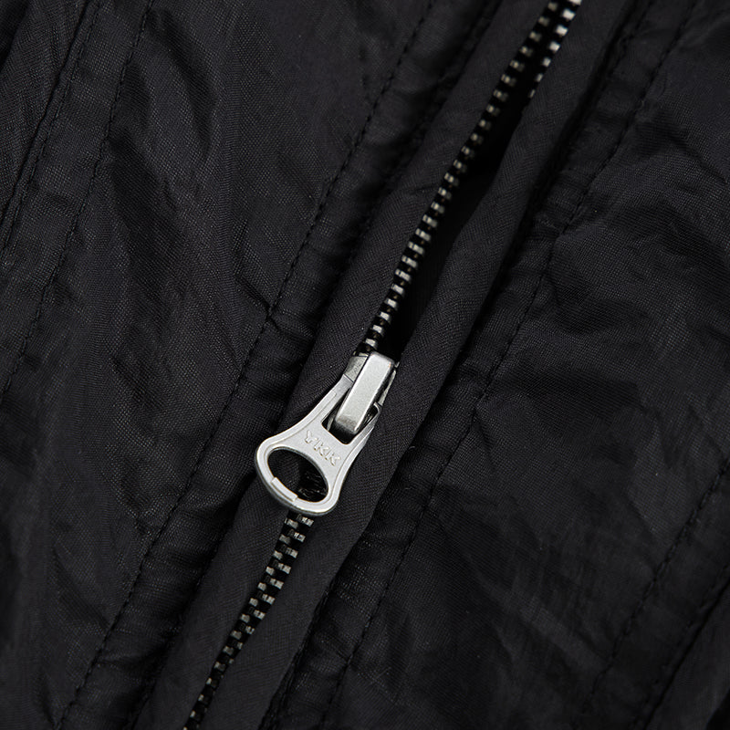 Structured Panel Stand-Collar Puffer