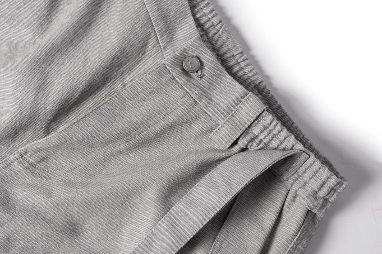 Multi-Pocket Oversized Workwear Cargo Pants Gray