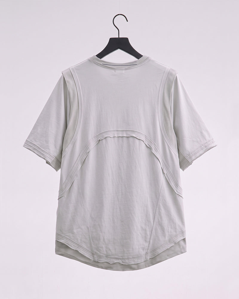Post-Apocalyptic Dirty Dye Transformable Sleeve T-Shirt