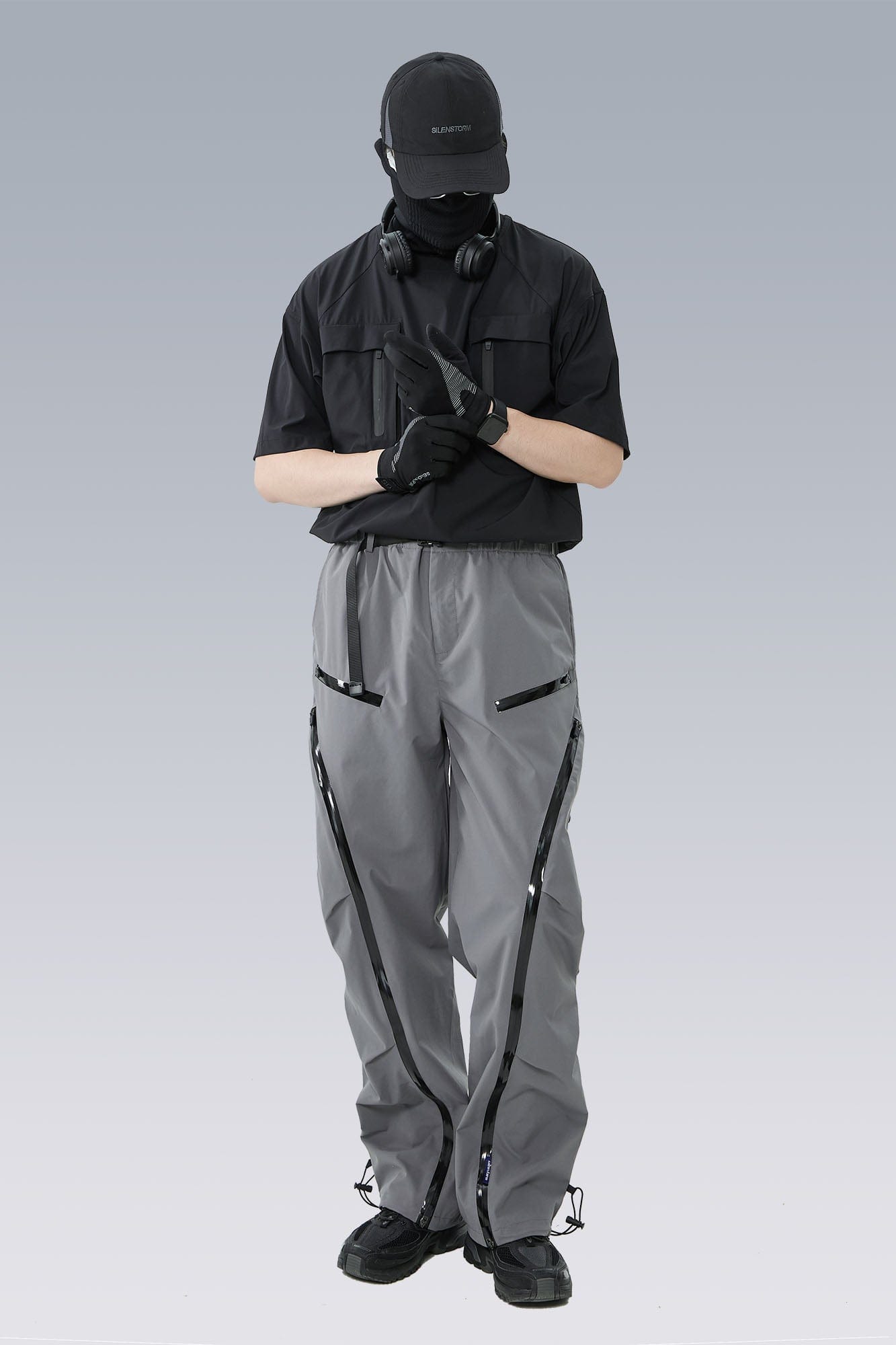 Arc-Zip Crinkled Water-Repellent Utility Pants