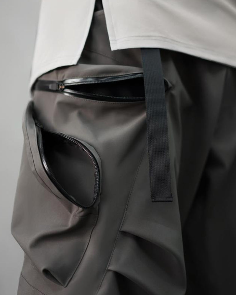 Multi-Pocket Water-Repellent Techwear Shorts