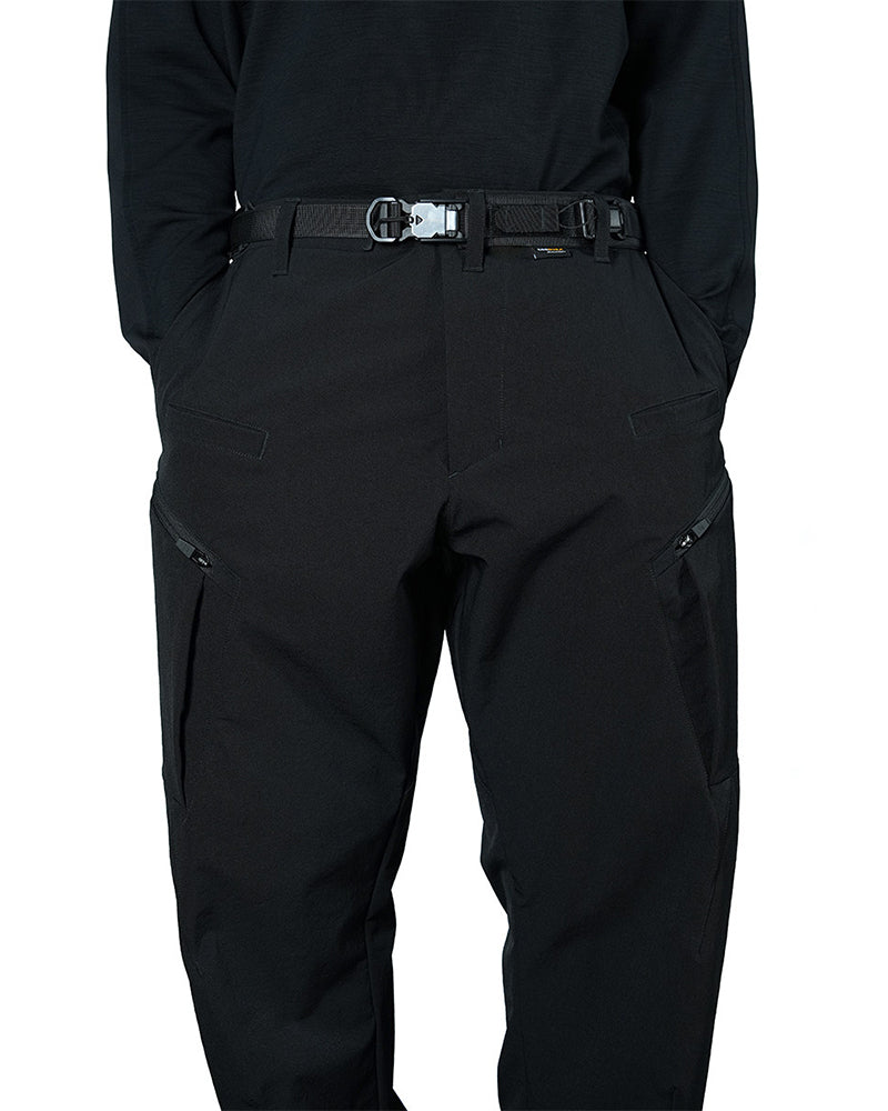 Asymmetric-Zip Soft-Shell Water-Repellent Cavalry Straight Pants