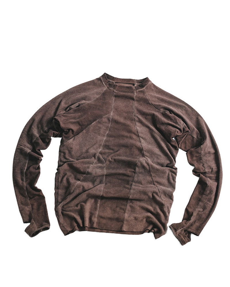 Post-Apocalyptic Asymmetric Panelled Compression Long-Sleeve Tee