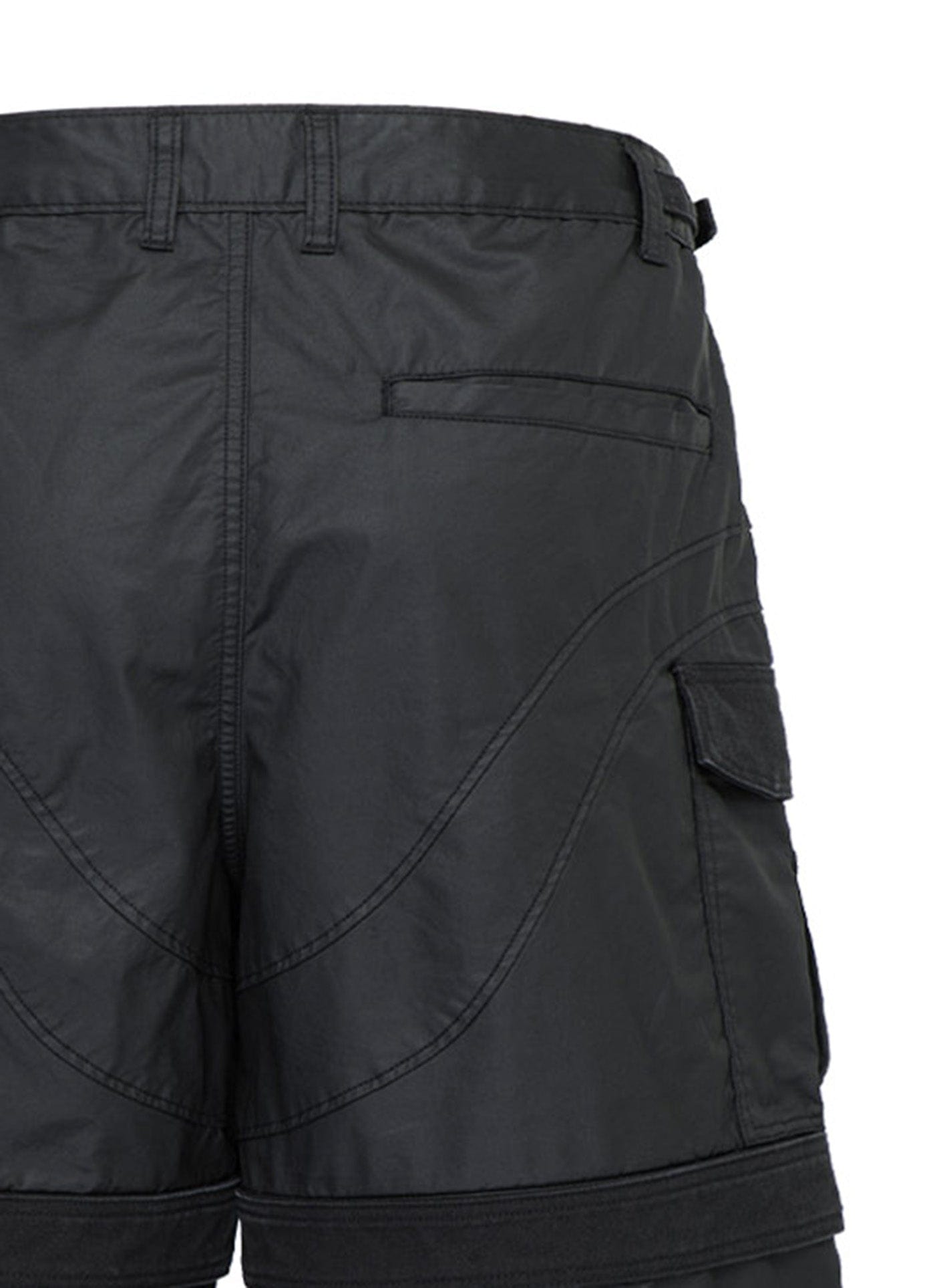 Spliced Big Pocket Waxed Shorts