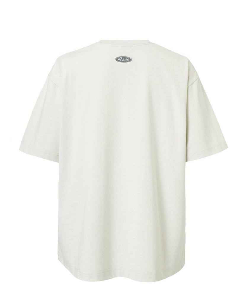 Vintage Angel Halftone Print T-Shirt