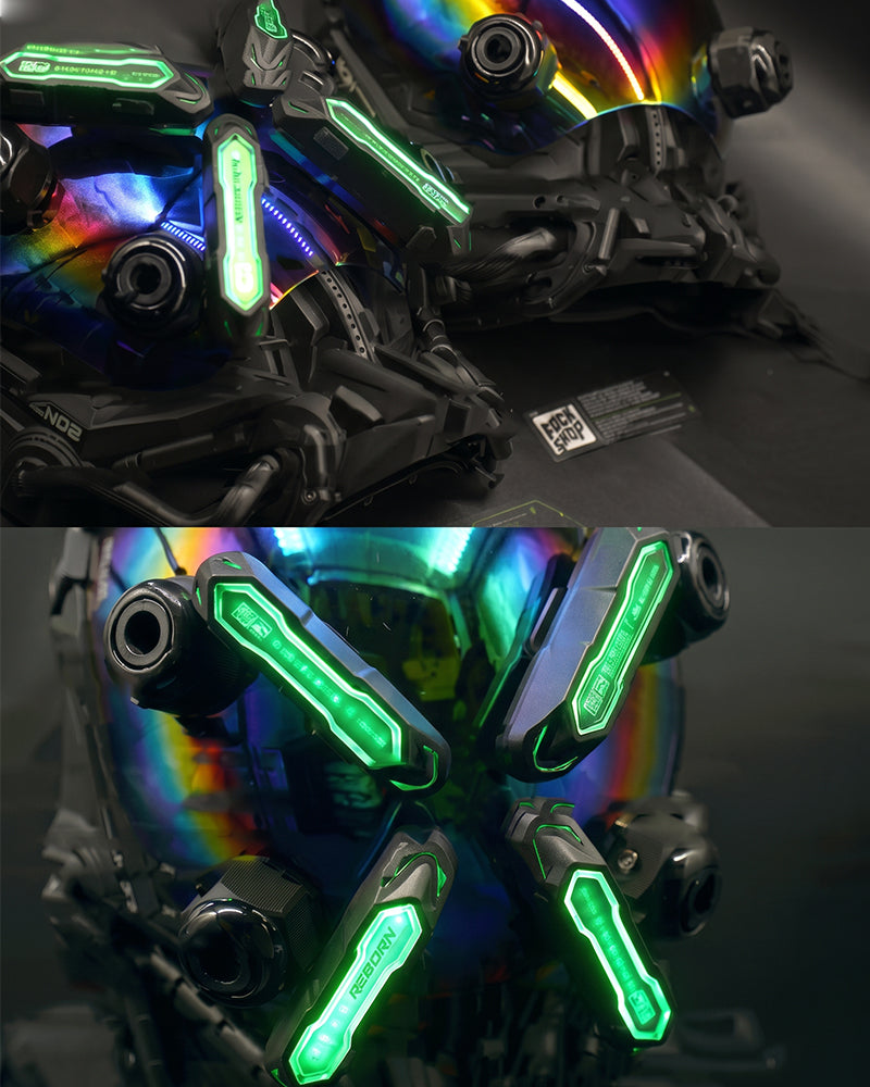 Future Envoy LED Cyberpunk Helmet Mask