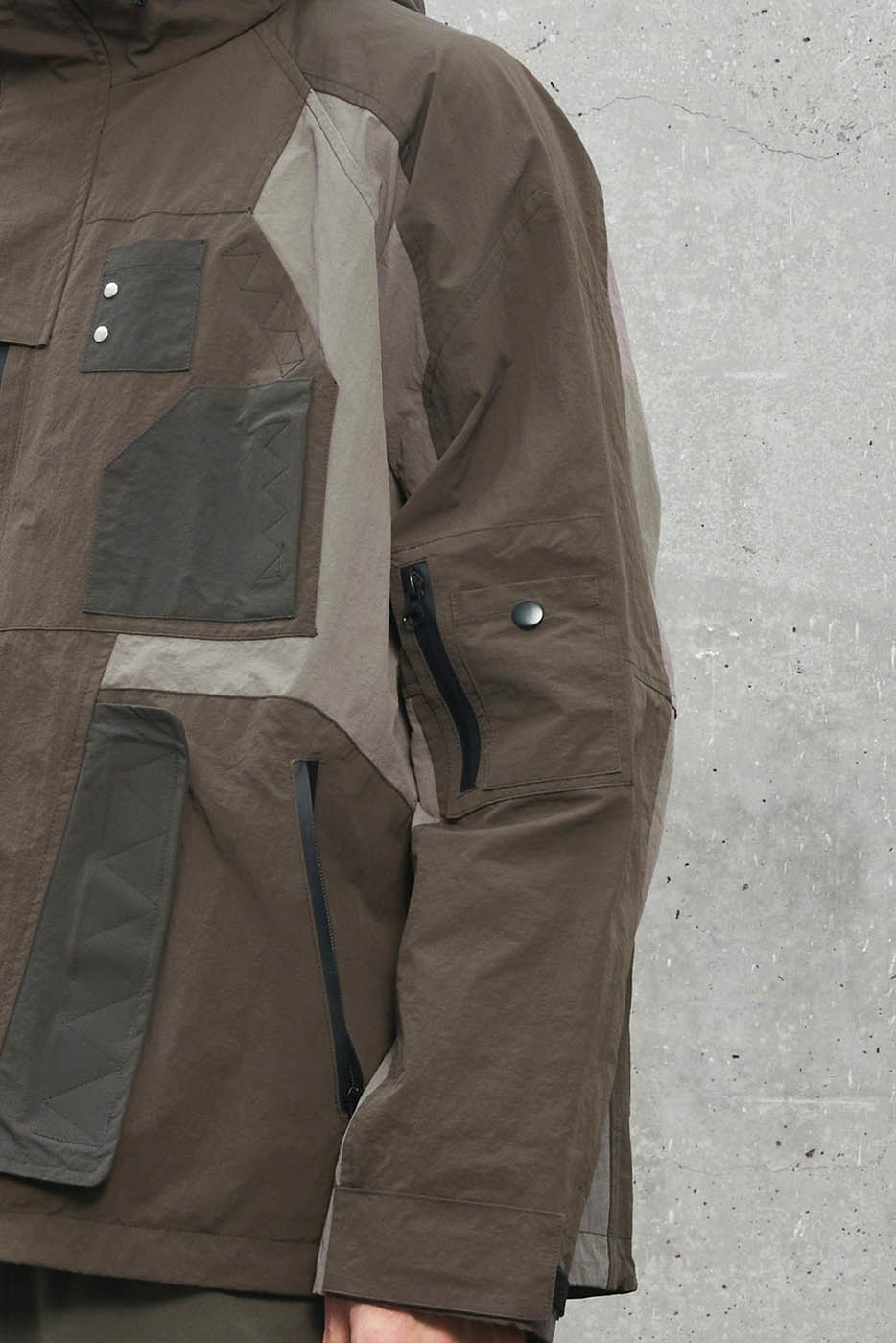 Deconstructed Waterproof Windbreaker