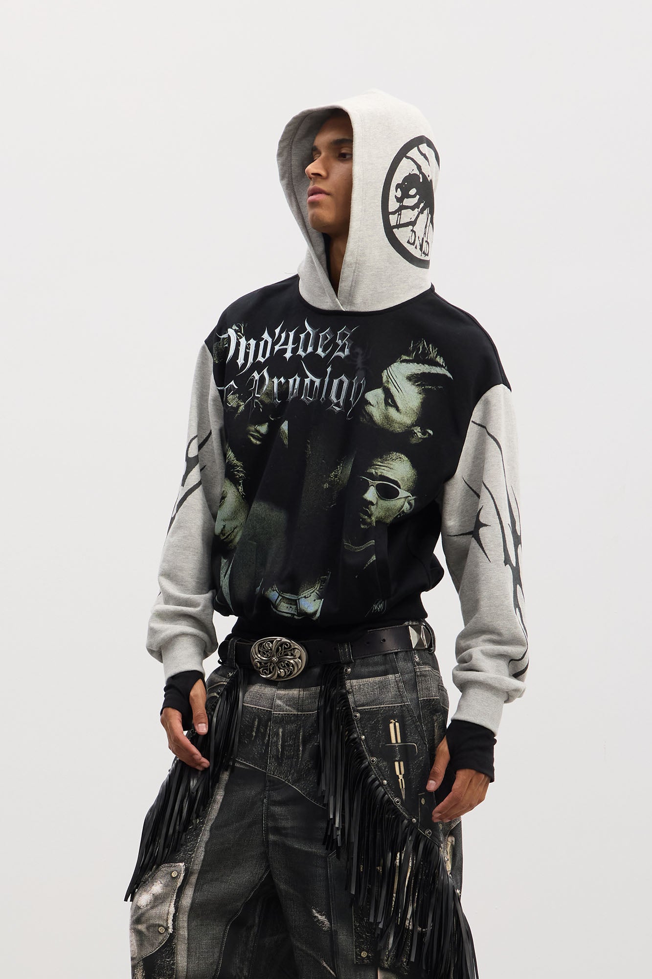 Rockstar Full-Print Contrast Hoodie