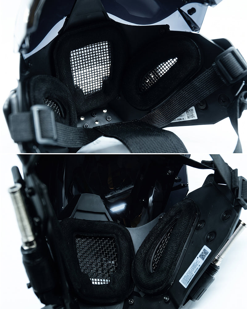 LED Cyberpunk Helmet Mask