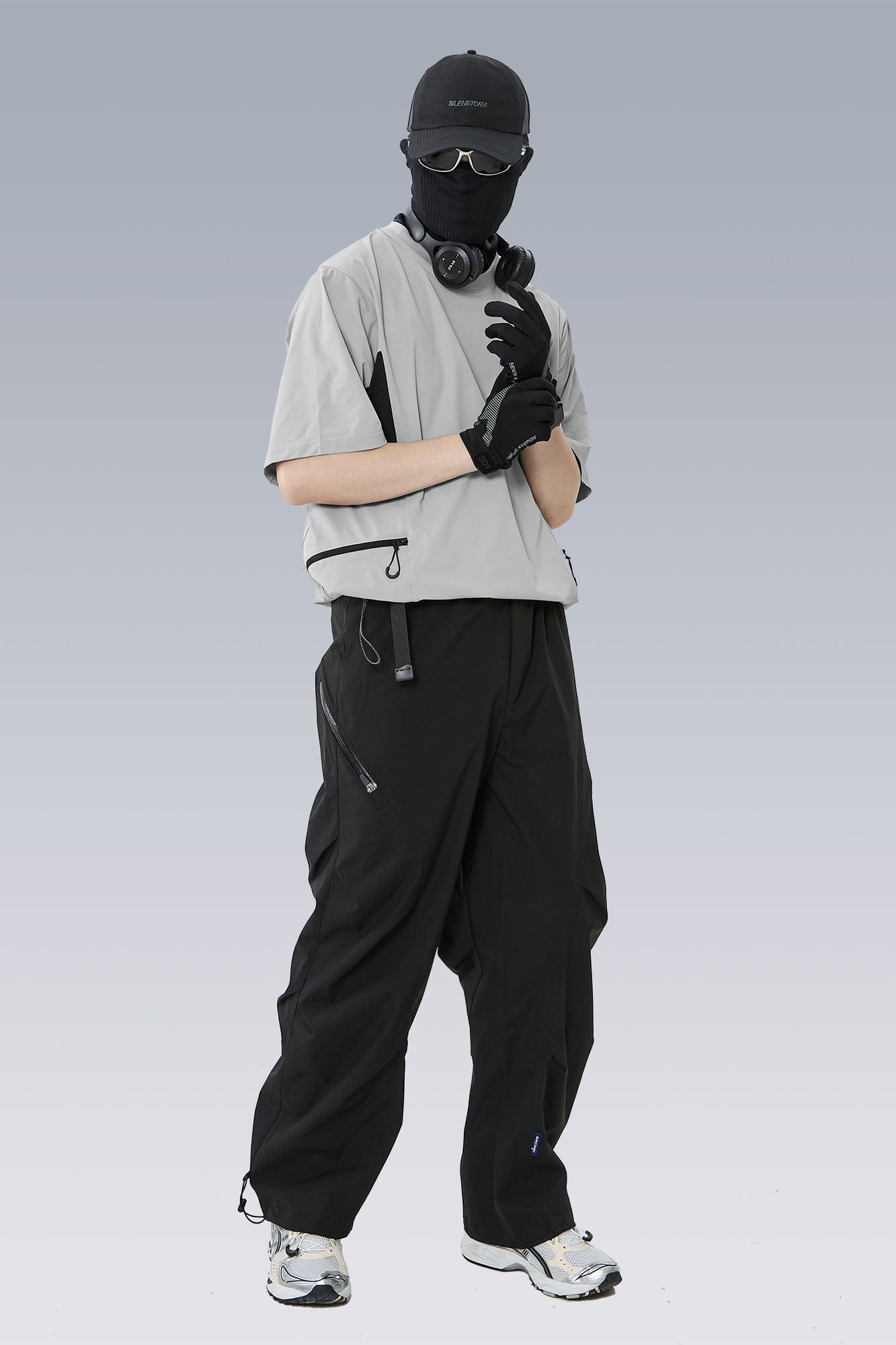 Tech Panel Drawstring-Hem Quick-Dry T-Shirt