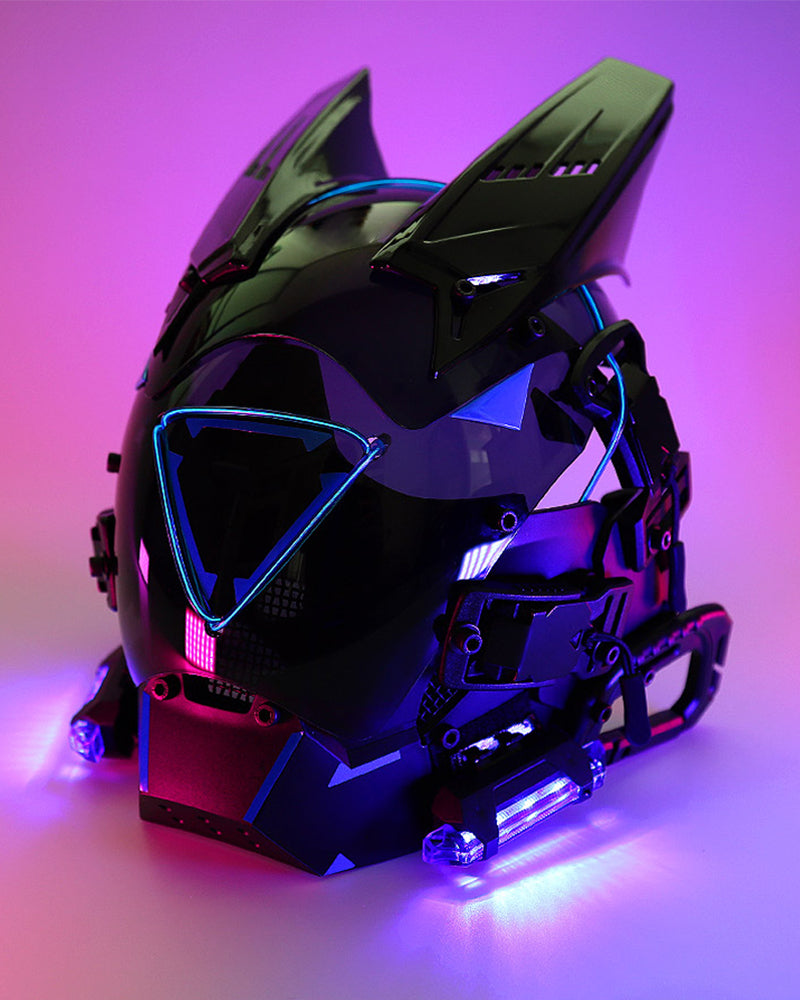 Cyberpunk Led Helmet Mask