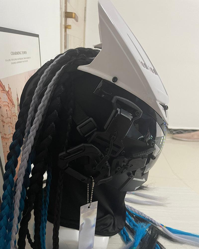 Dreadlocks Led Cyberpunk Helmet Mask