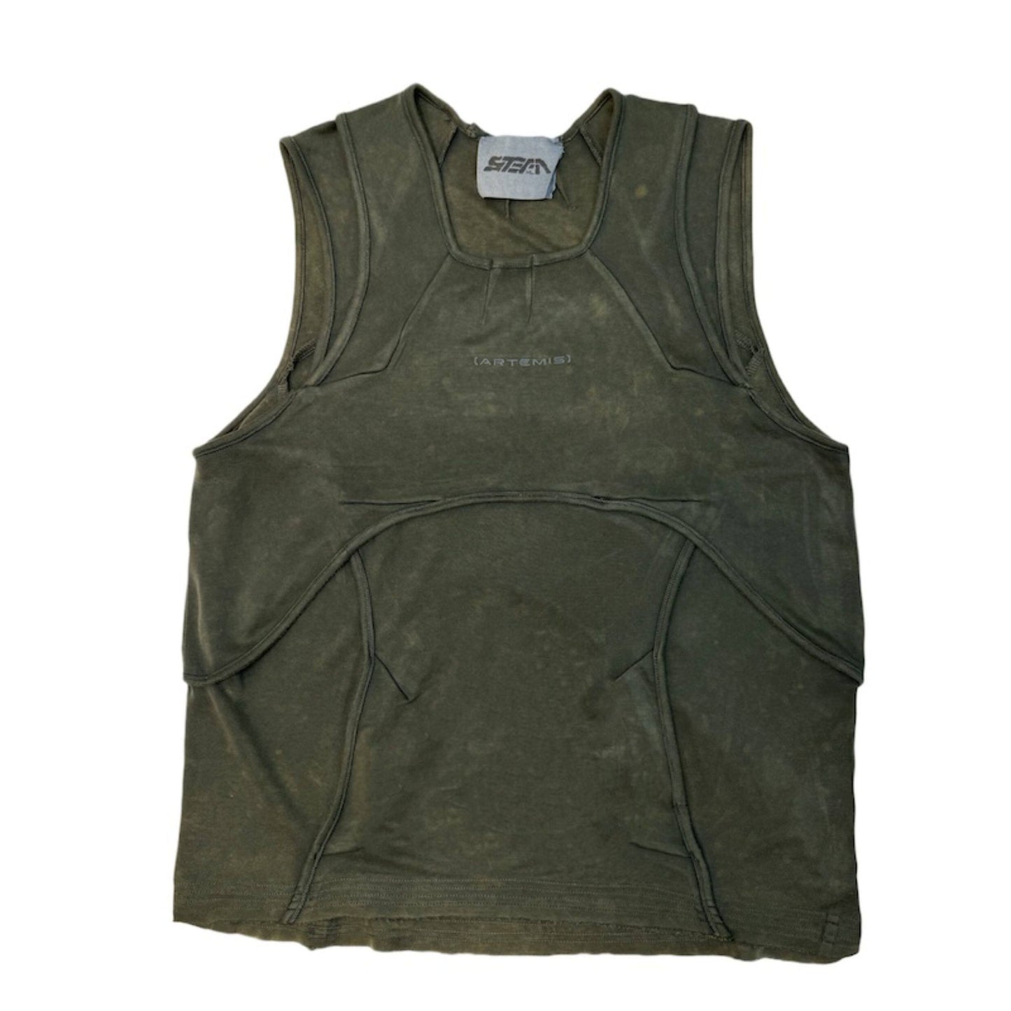 Dune Wasteland Deconstructed Splicing Sleeveless T-Shirt
