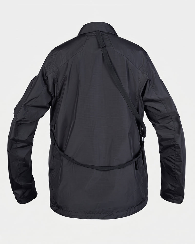 Multi-Pocket Water-Repellent Techwear Jacket