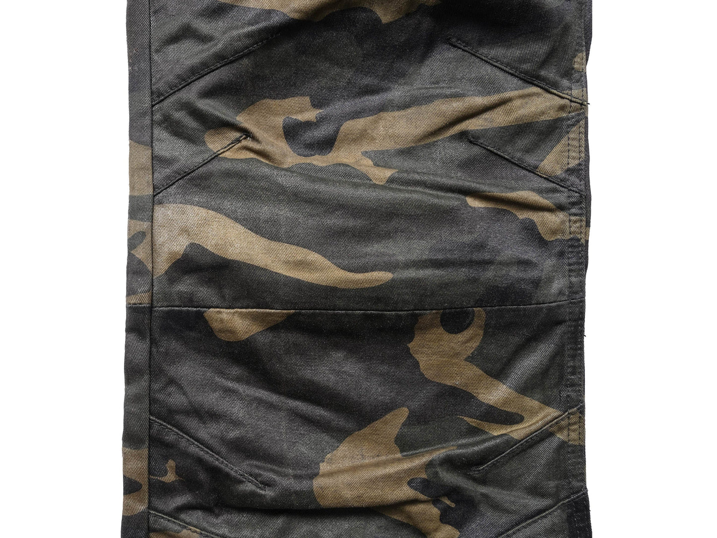 Camo Deconstructed Fang-Paneled Pants