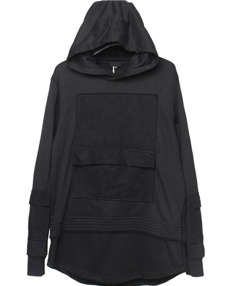 Darkwear Streetwear Patchwork Oversized Hoodie