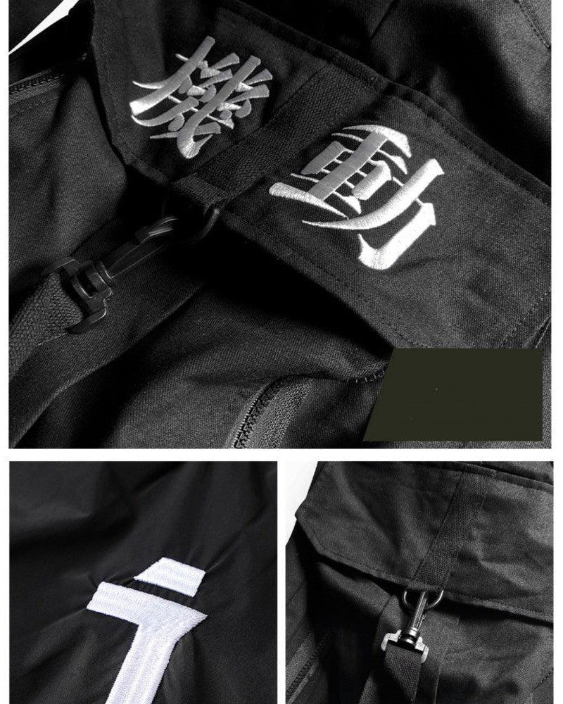 Ninja Techwear Black Cargo Pants