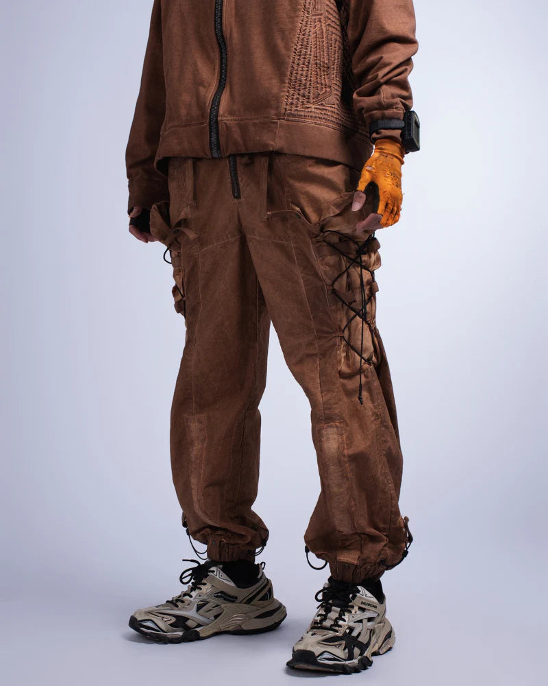 Post-Apocalyptic Distressed Washed Outdoor Cargo Pants