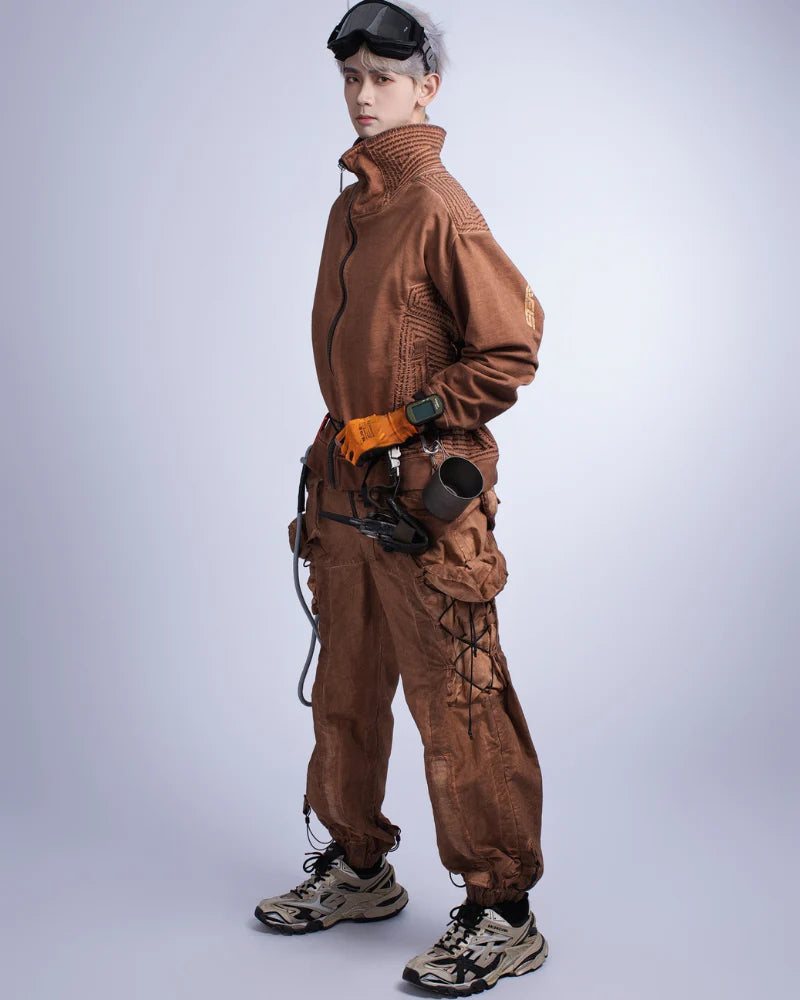 Post-Apocalyptic Distressed Washed Outdoor Cargo Pants