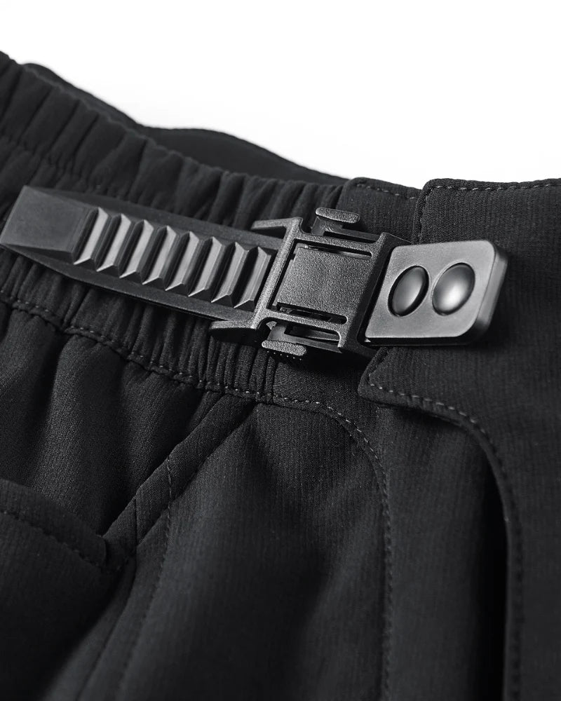 Functional Multi-Pocket Tech Cargo Shorts