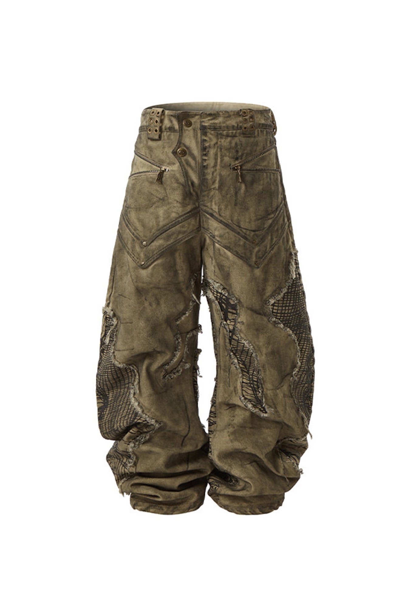 Mutation Distressed Fungal Invasion Machete Pants