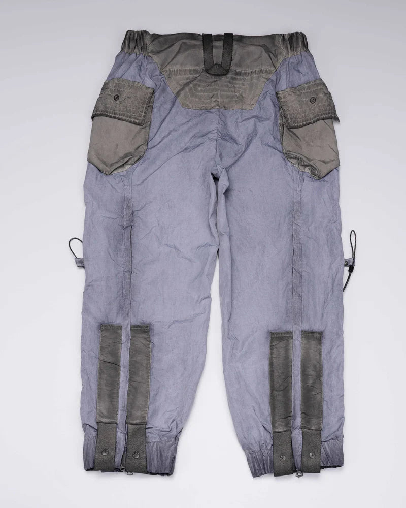 Post-Apocalyptic Dirty Dyed Cargo Zipper Pants