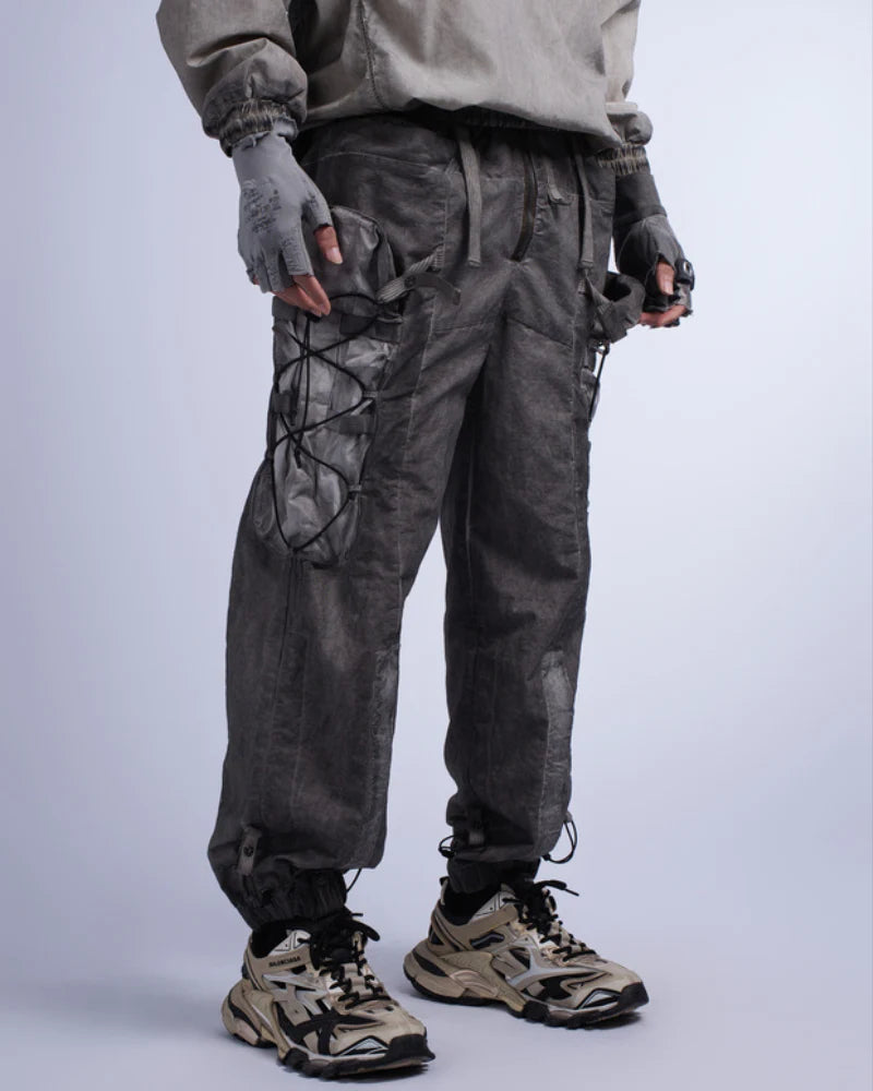 Post-Apocalyptic Distressed Washed Outdoor Cargo Pants