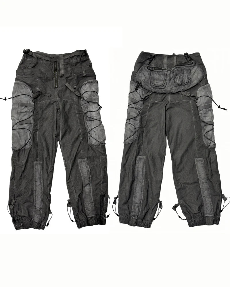 Post-Apocalyptic Distressed Washed Outdoor Cargo Pants
