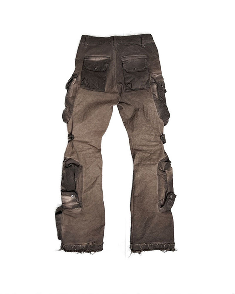 Post‑Apocalyptic Distressed Cargo Pants