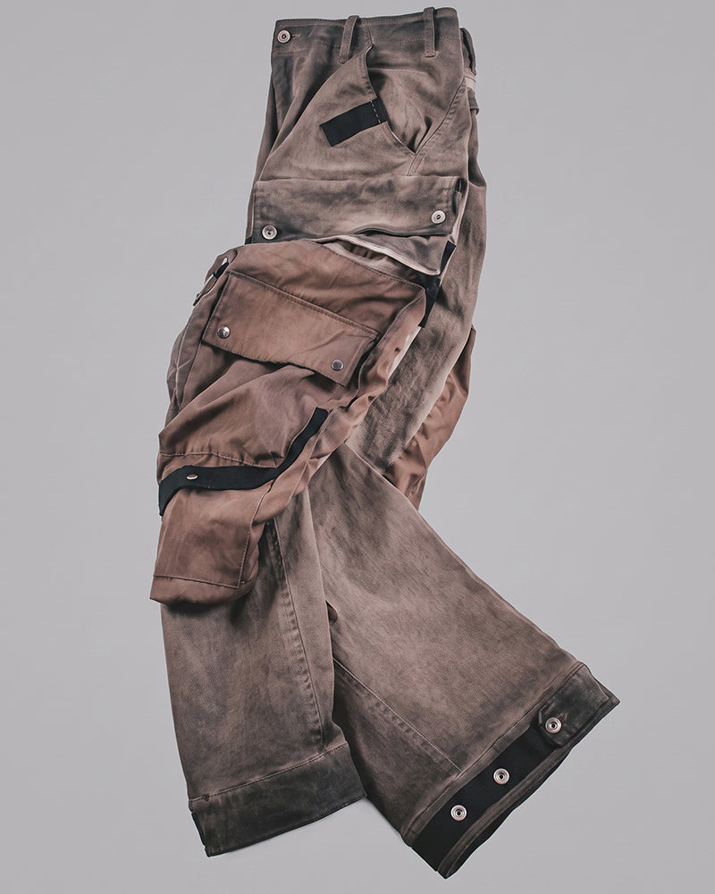 Post-Apocalyptic Functional 3D Pocket Wide Leg Cargo Pants