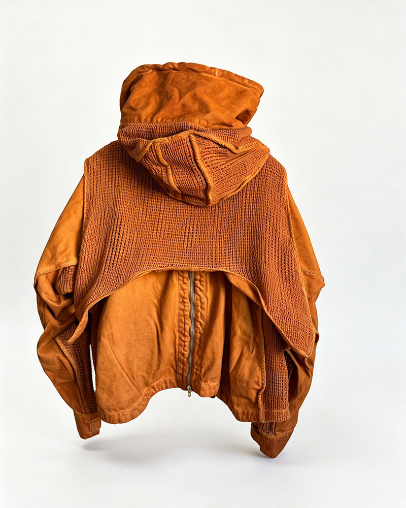 Post-Apocalyptic Wasteland Techwear Flight Jacket
