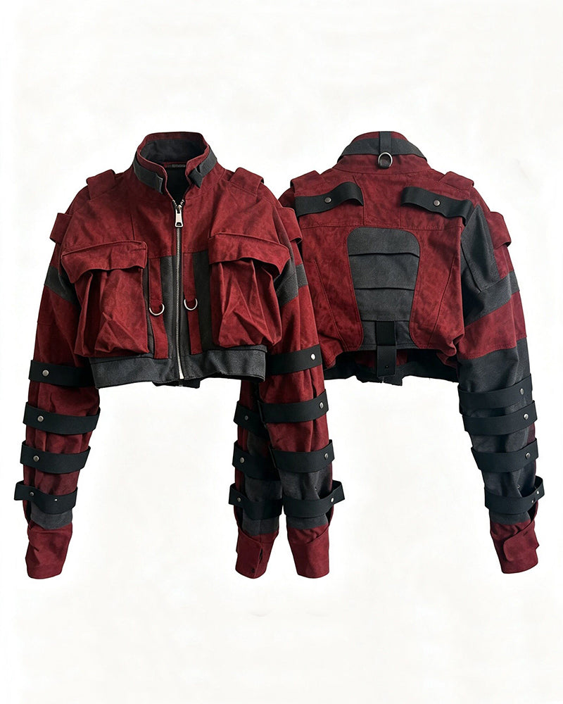 Post-Apocalyptic Wear Angora Red Boxing Jacket