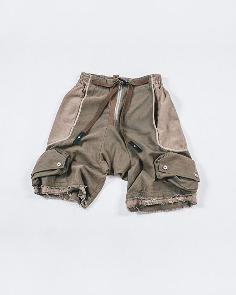 Wasteland Distressed Deconstructed Utility Shorts
