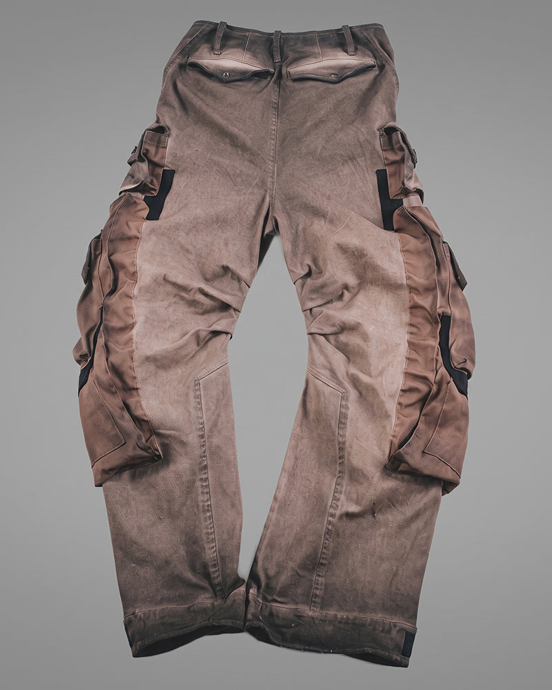 Post-Apocalyptic Functional 3D Pocket Wide Leg Cargo Pants
