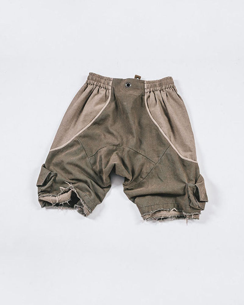 Wasteland Distressed Deconstructed Utility Shorts