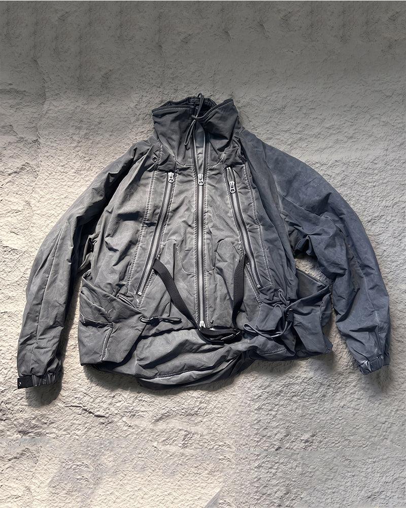 Post-Apocalyptic Vintage Dual Layers Multi-Pocket Jacket