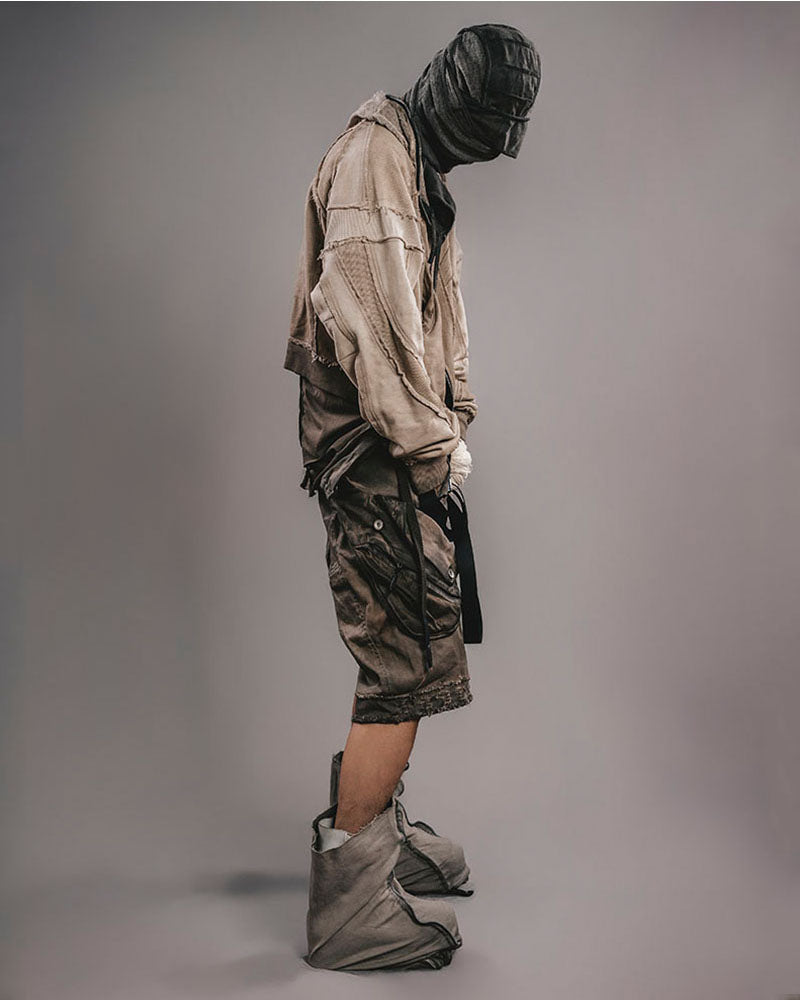 Wasteland Distressed Utility Cargo Shorts
