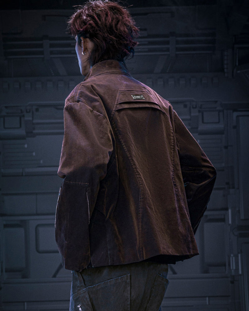 Cyberpunk Outfits Unisex Velvet Short Jacket
