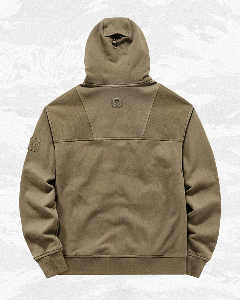Tactical Multi-Pocket Mask Hoodie