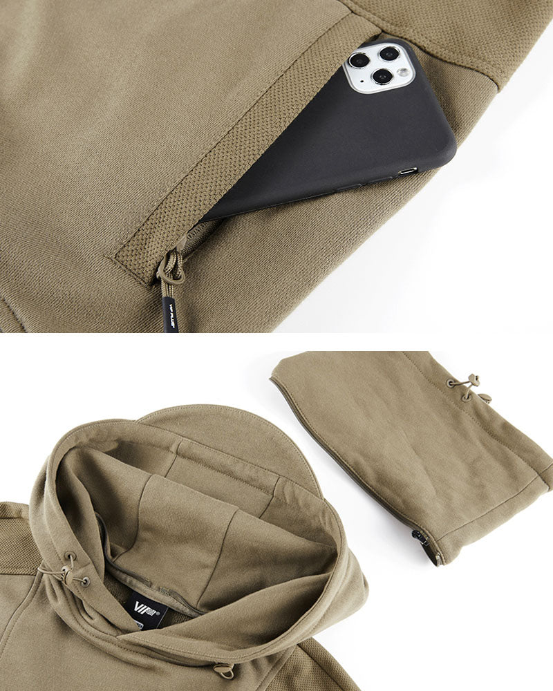 Tactical Multi-Pocket Mask Hoodie