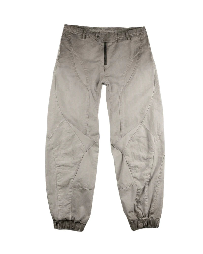 Post-Apocalyptic Wear Distressed Washed Patchwork Slim Cargo Pants