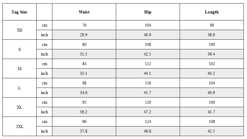 Size Guide for Flocked Wash Cyberpunk Streetwear Wide-Leg Pants Unisex