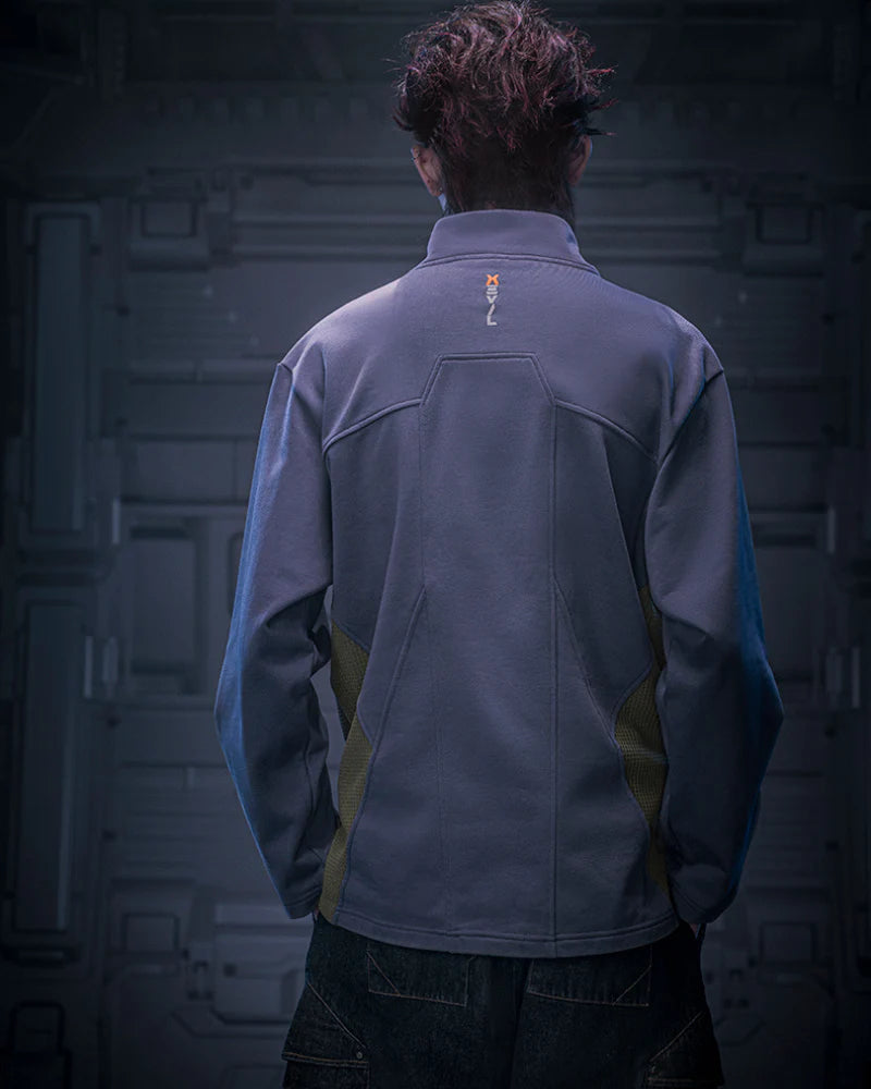 Cyberpunk Outfits Cotton Unisex Turtleneck Pullover Sweatshirt