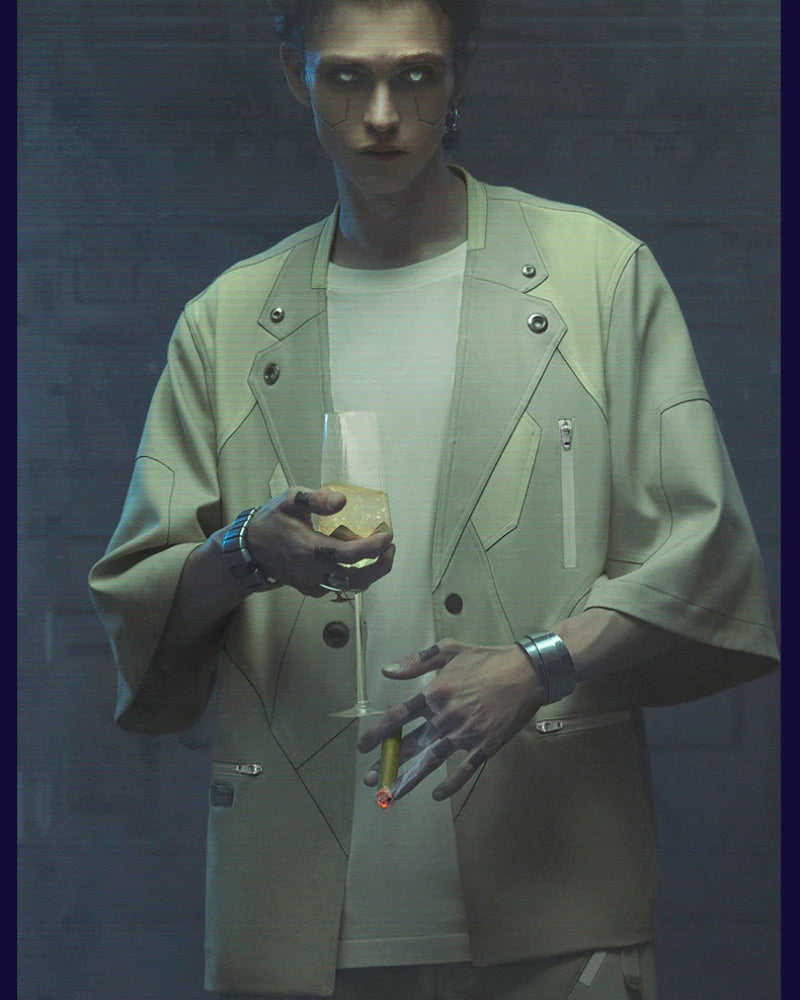 Cyberpunk Outfits Demiurge IV Short Sleeve Suit