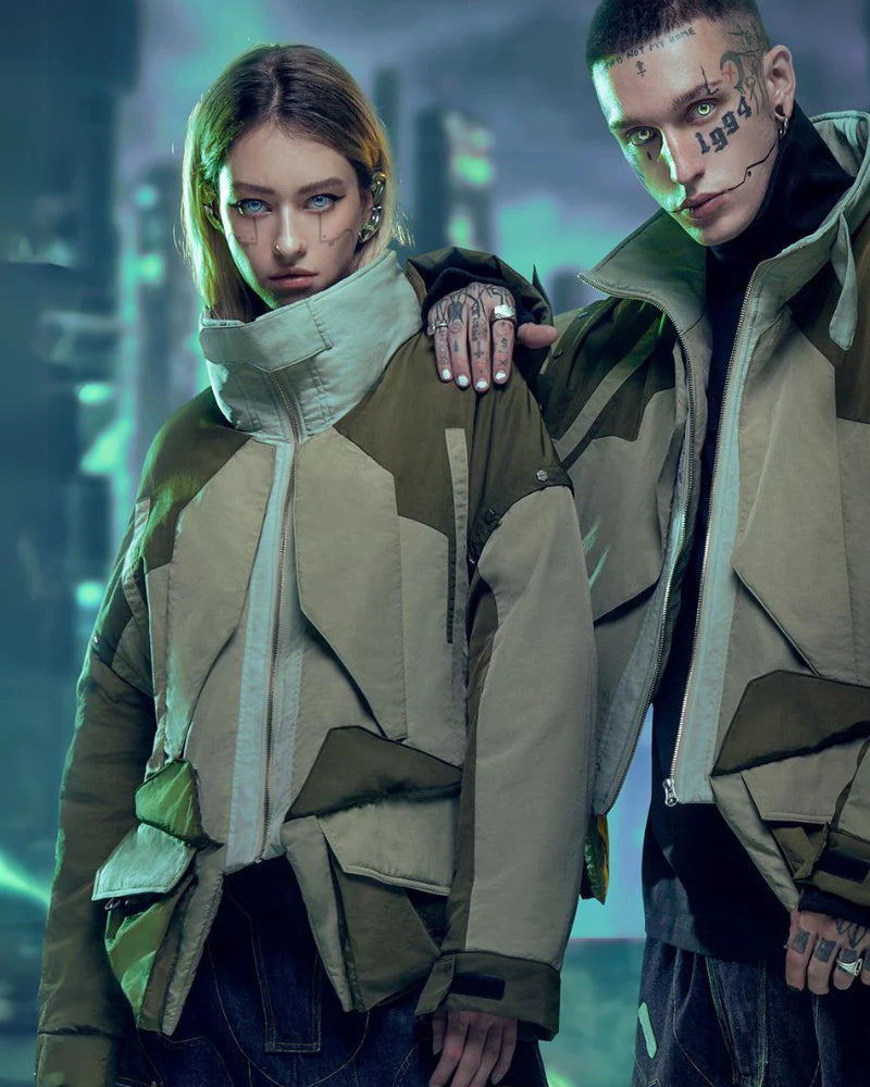 Cyberpunk Outfits Exotic Hacker Urban Winter Jacket