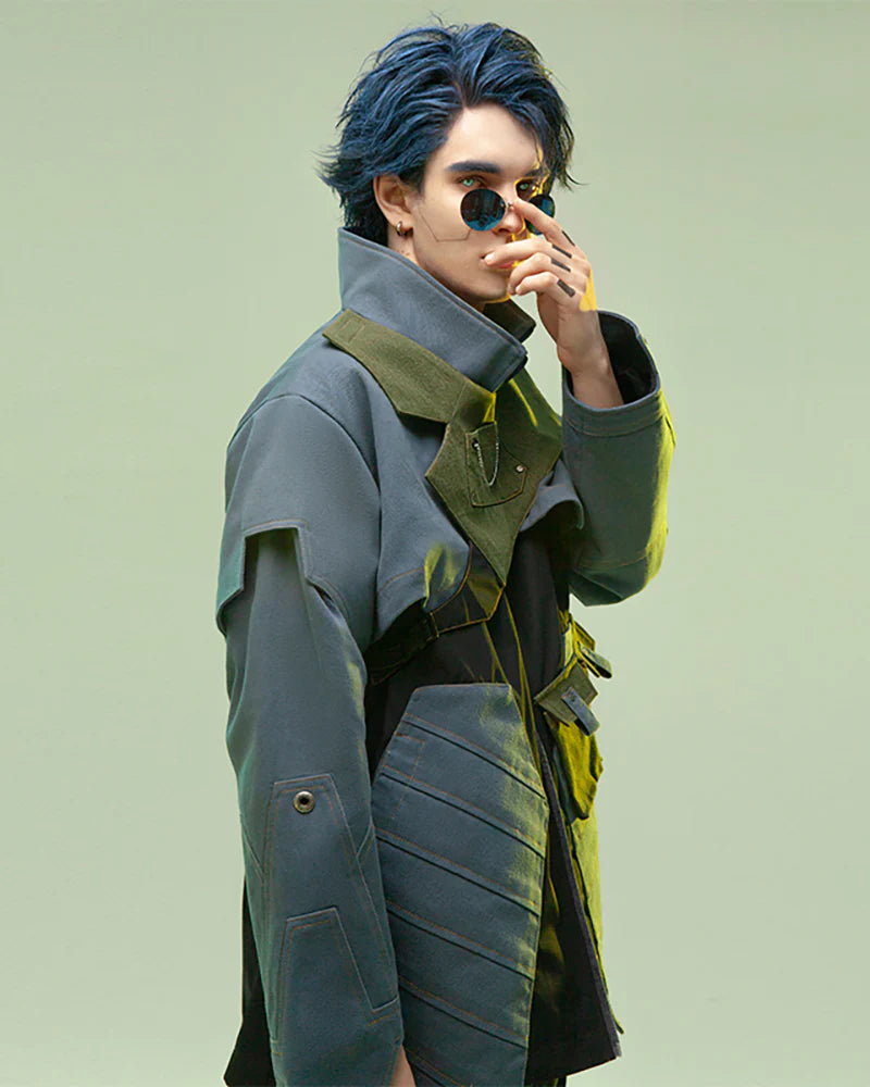 Cyberpunk Outfits Far-Off Vanguard Multi-Pocket Jacket
