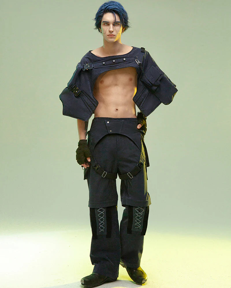 Cyberpunk Outfits Operative Detachable Two-Piece Pants
