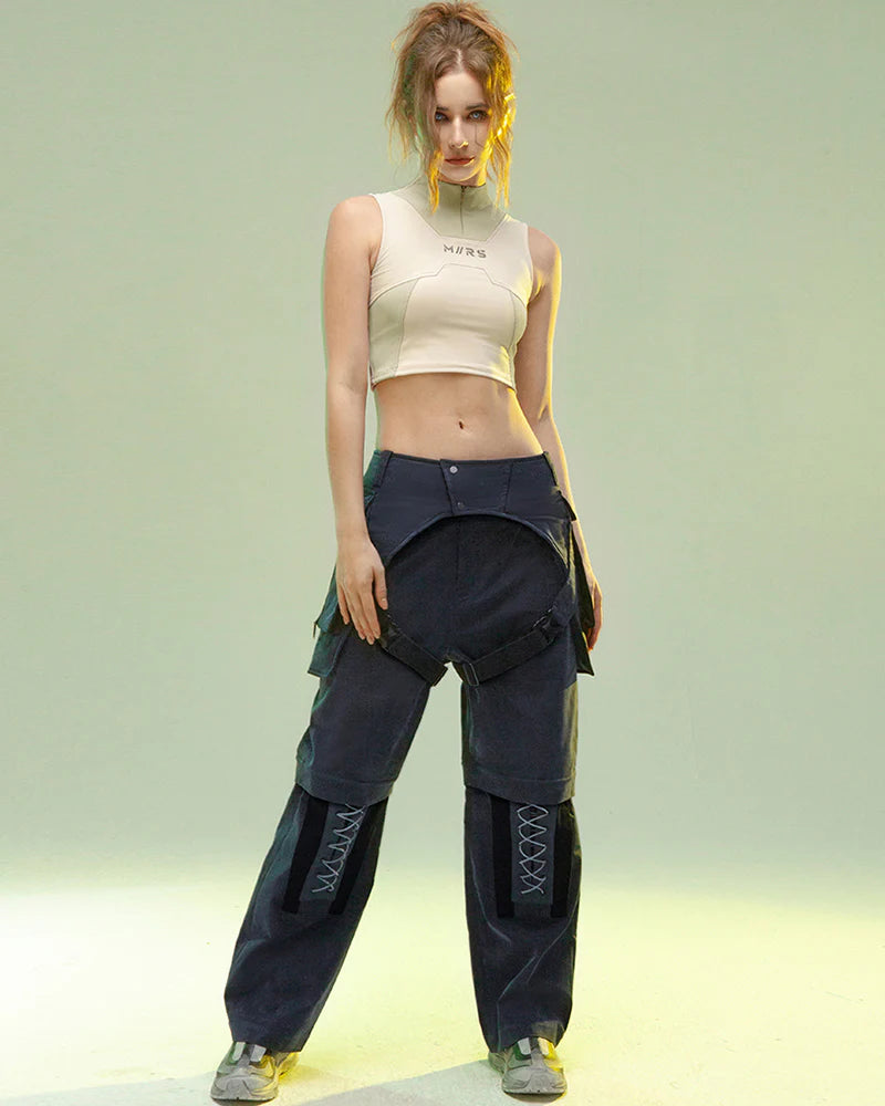 Cyberpunk Outfits Operative Detachable Two-Piece Pants