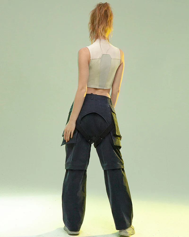 Cyberpunk Outfits Operative Detachable Two-Piece Pants