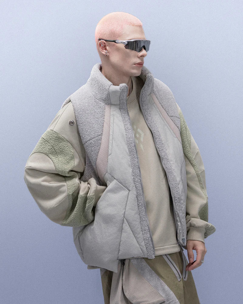 Cyberpunk Outfits Stand-Collar Lightweight Winter Down Vest